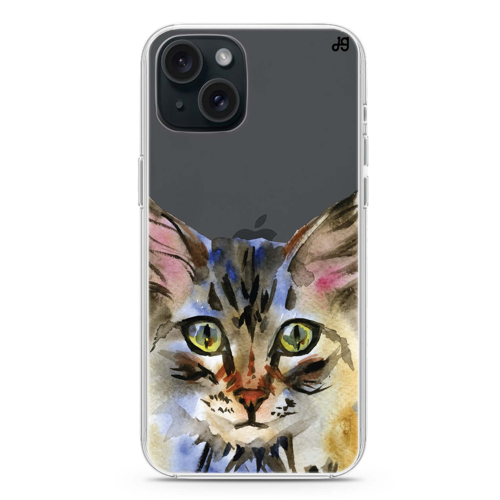 Watercolour Cat iPhone Ultra Clear Case