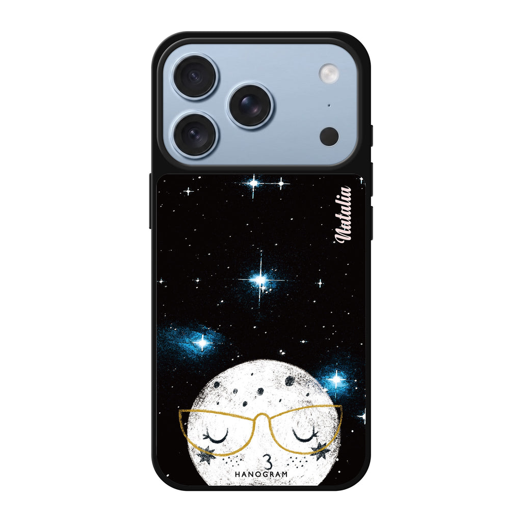 Glasses Moon personalized name moon celestial iPhone 18 Pro Max mirror case