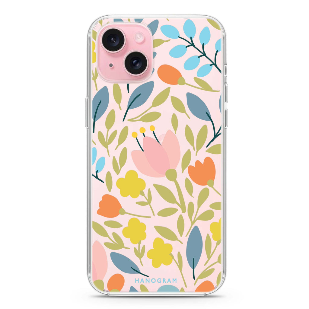 Floral iPhone 15 plus Ultra Clear Case