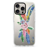 Feather Love custom name iPhone 16/15/14 Pro Max & Pro ultra clear case romantic design, front product view