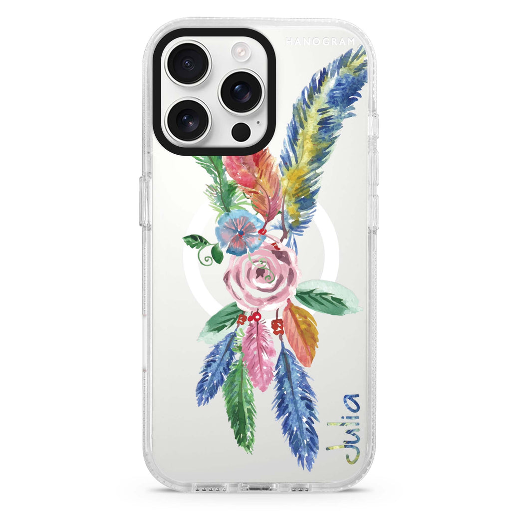 Abstract Drawing by Joe MagSafe Compatible iPhone 16 Pro Ultra Clear Case - Personalized and Stylish Protection