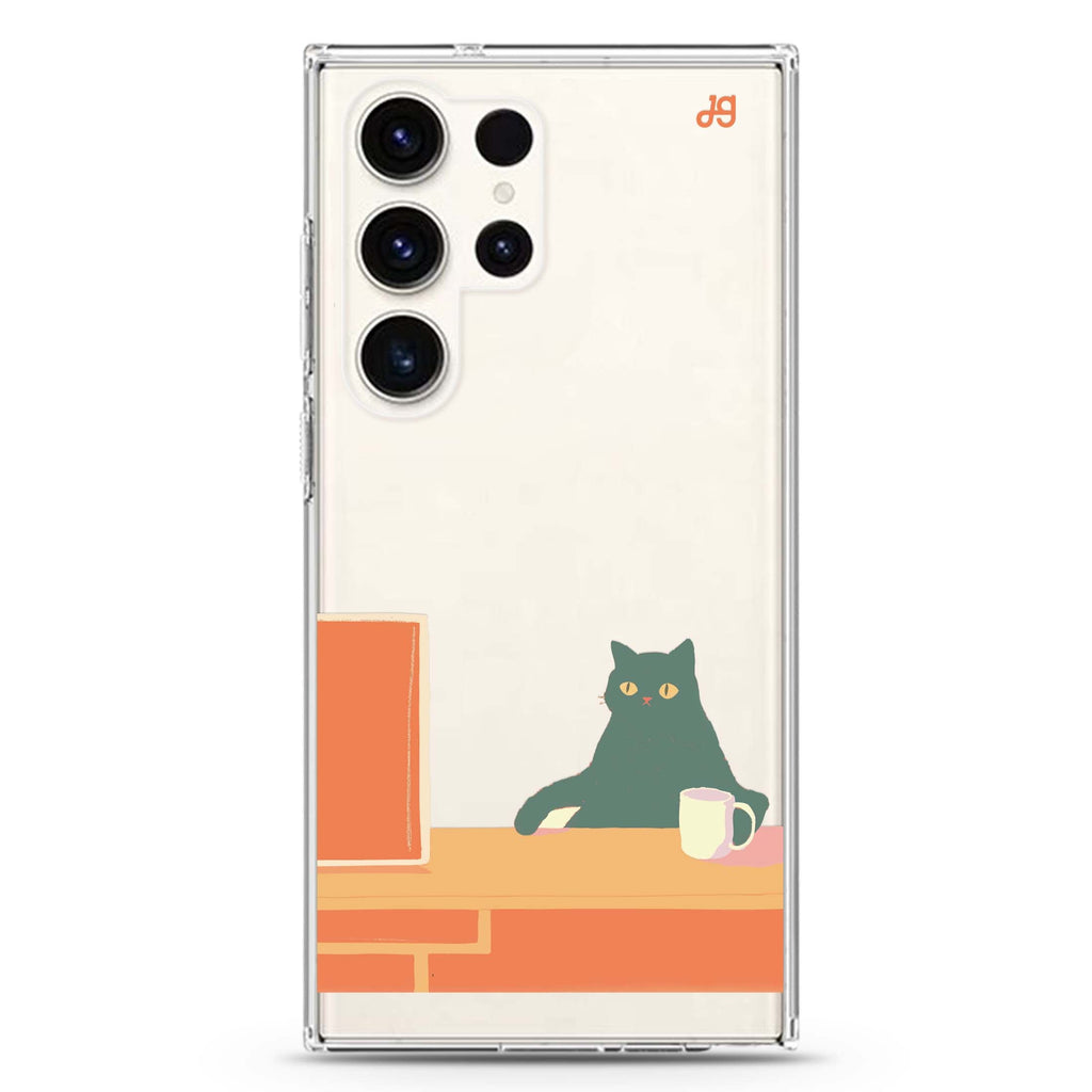 Couch Pawtato Samsung Galaxy S26/S25/S24/S23/S22 Ultra ultra clear case, transparent design, main view