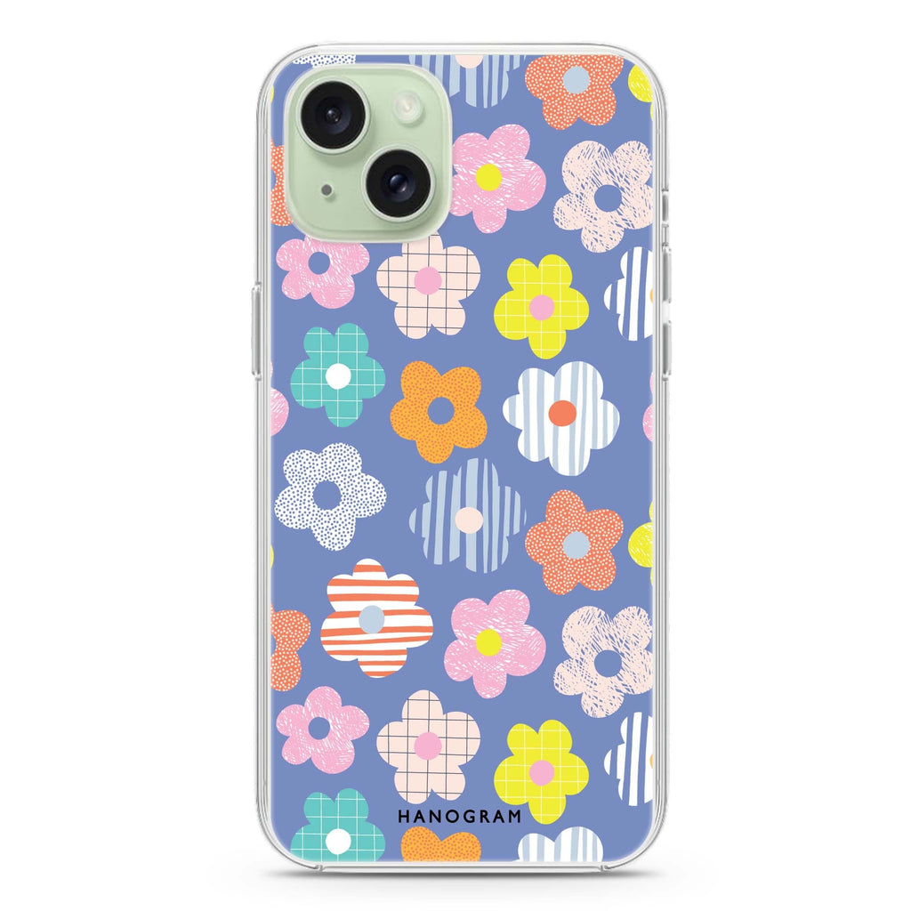 Floral Pattern iPhone 15 plus Ultra Clear Case