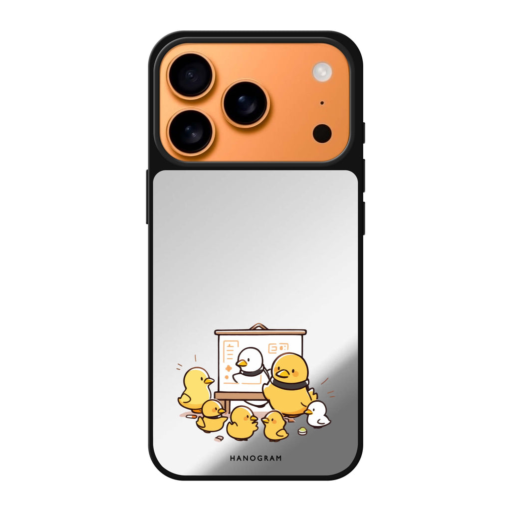 Duck Professor bird animal iPhone 17 Pro Max mirror case