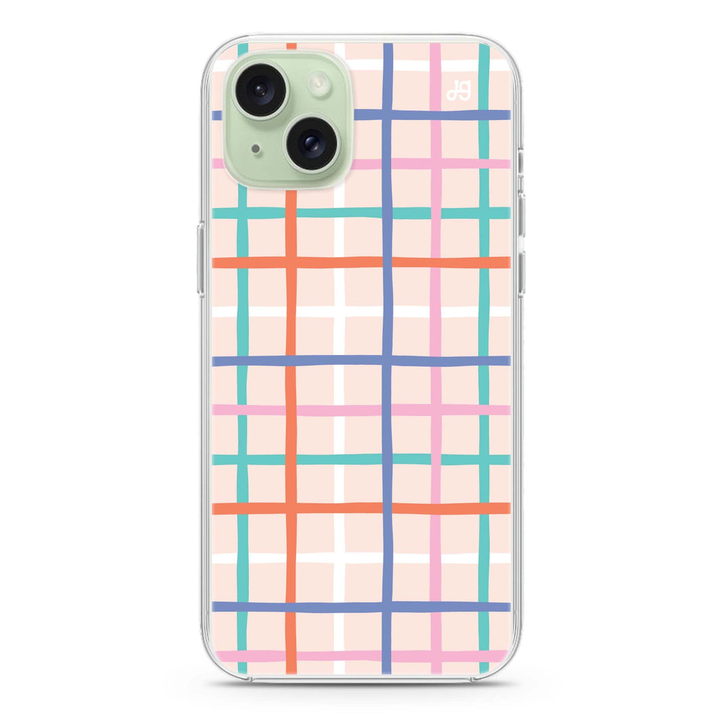 Line Drawing iPhone 15 Plus MagSafe Compatible Ultra Clear Case