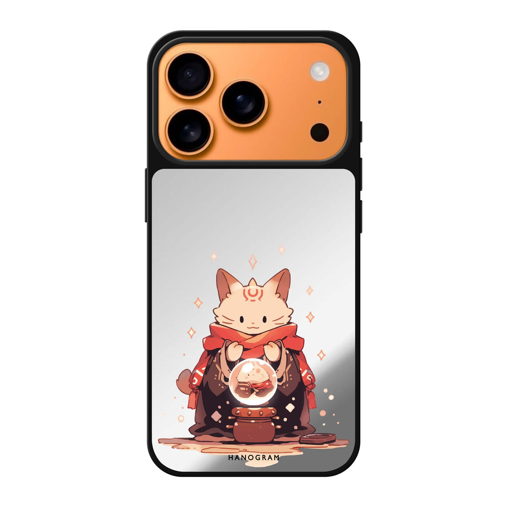 Mystic Feline cat animal whimsical iPhone 17 Pro Max mirror case