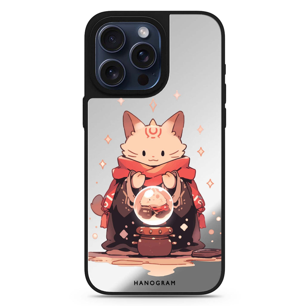 Mystic Feline MagSafe compatible mirror case for iPhone 16/15/14 Pro Max and Pro, main view