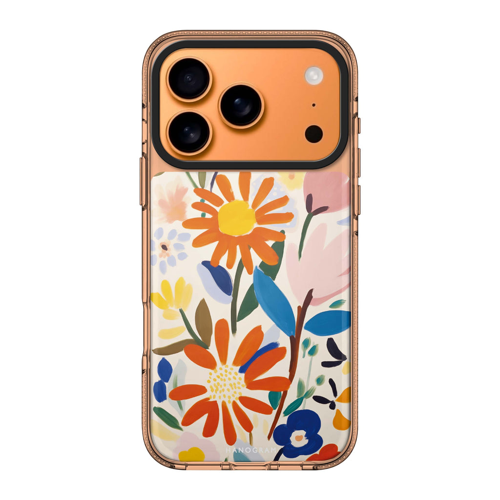 Bloom Brushwork flower floral spring iPhone 17 Pro Max ultra clear case