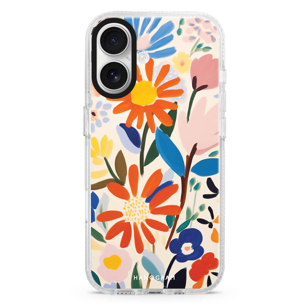 Bloom Brushwork MagSafe Compatible iPhone 16 Ultra Clear Case - Personalized and Stylish Protection