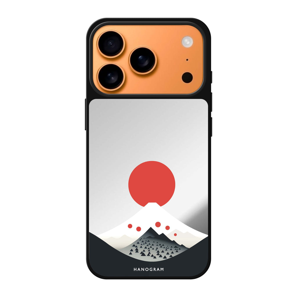 Fuji Majesty travel iPhone 17 Pro Max mirror case