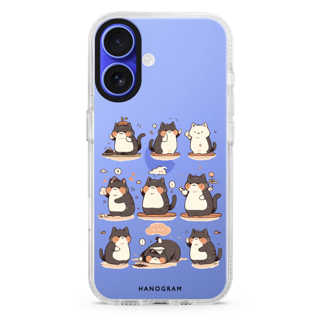Zen Meowster iPhone 16 Plus Ultra Clear Case