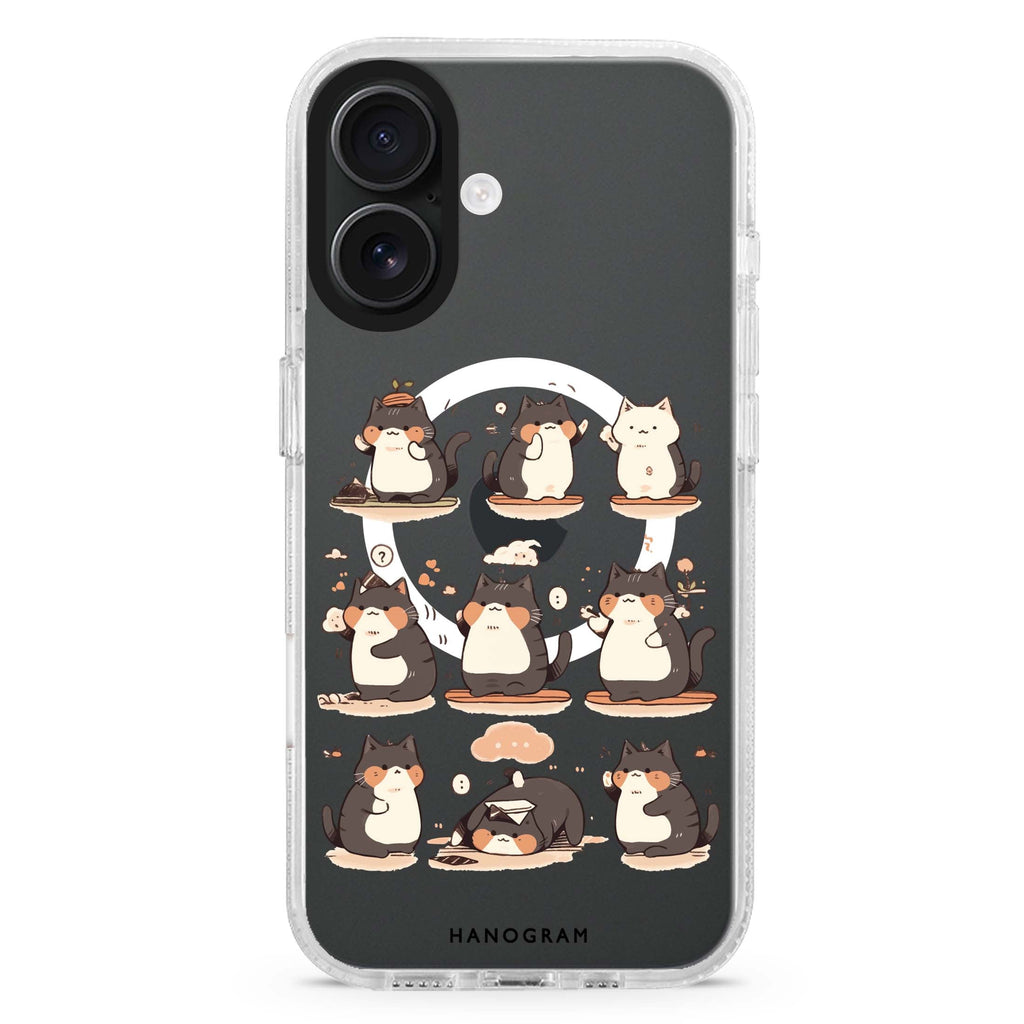Zen Meowster MagSafe Compatible iPhone 16 Ultra Clear Case - Personalized and Stylish Protection