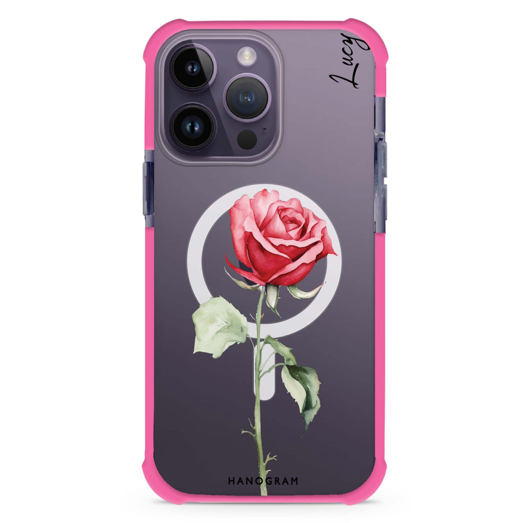 Rose Radiance MagSafe Compatible Ultra Shockproof Case