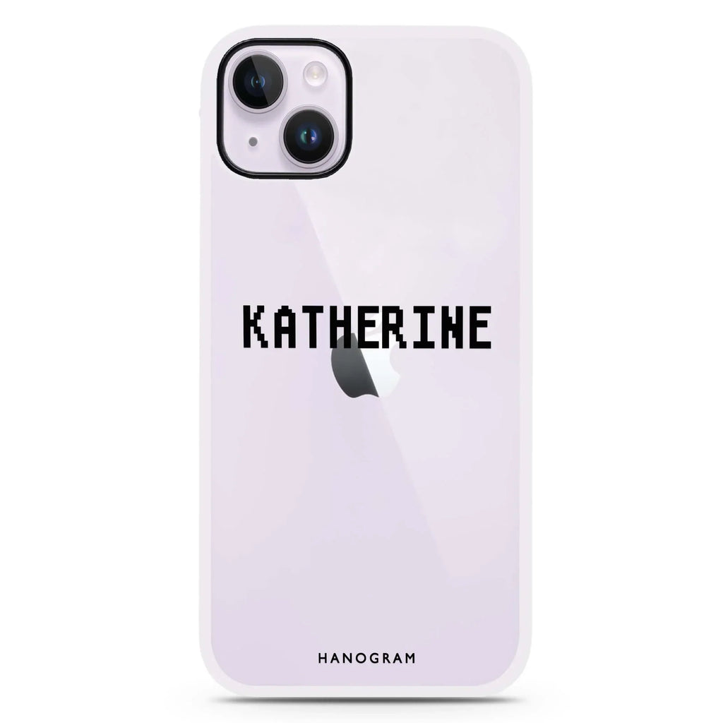 Pixel Custom Name iPhone 15 Plus Impact Guard Bumper Case