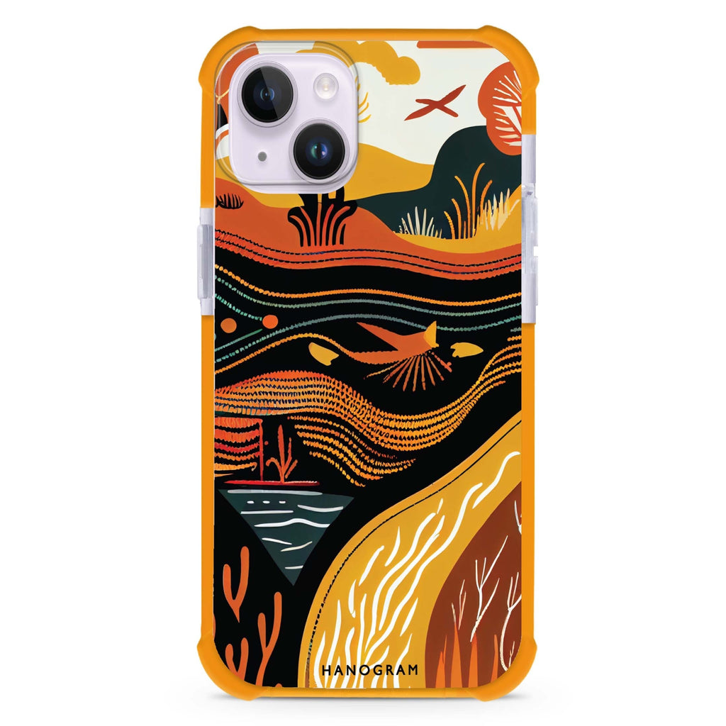 Abstract painting iPhone 15 Plus MagSafe Compatible Ultra Shockproof Case