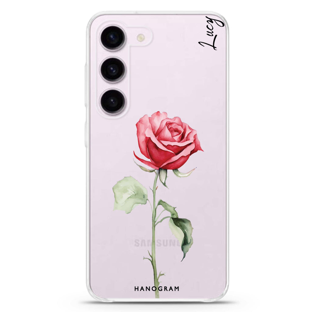 Rose Radiance Ultra Clear Case for Galaxy S23