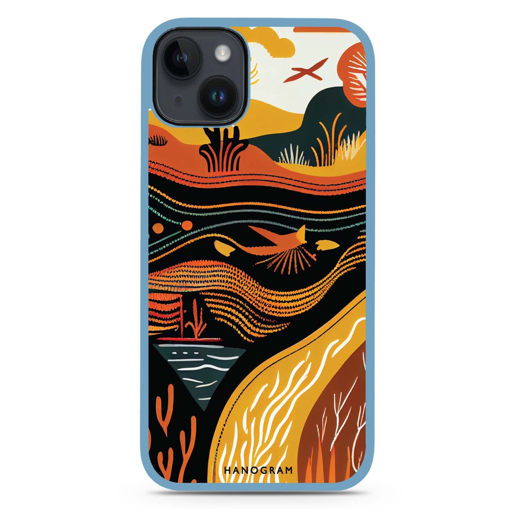 Abstract painting iPhone 15 Plus Impact Guard Bumper Case