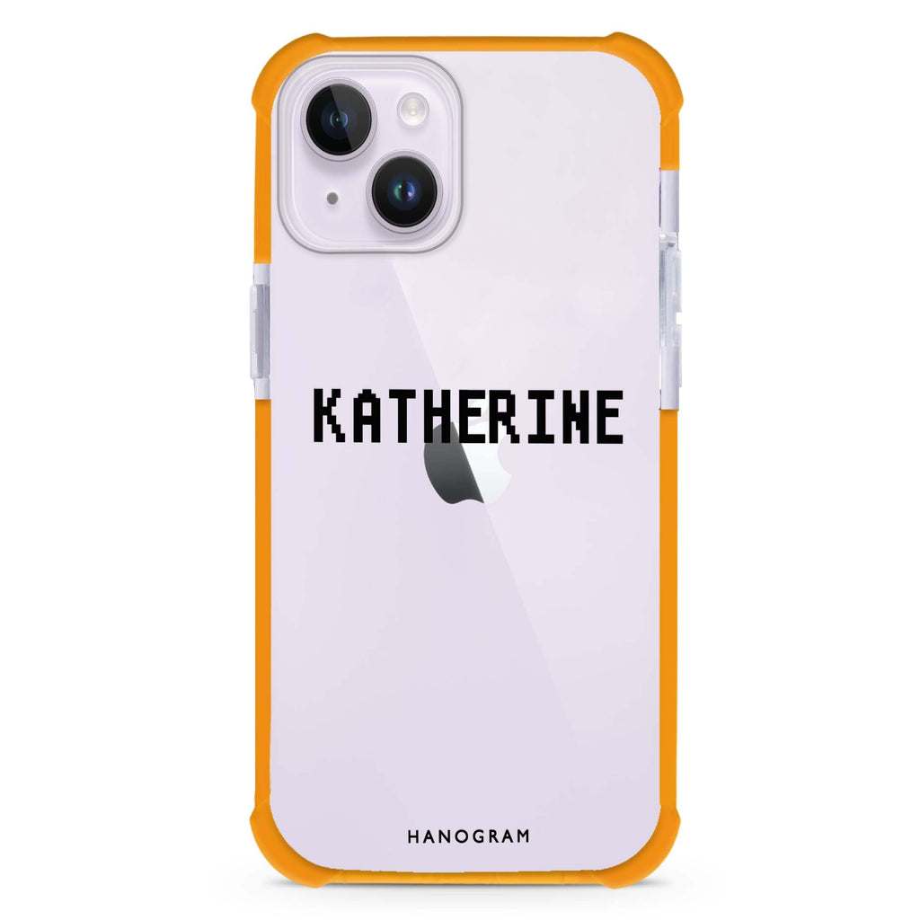 Pixel Custom Name iPhone 15 Plus Ultra Shockproof Case