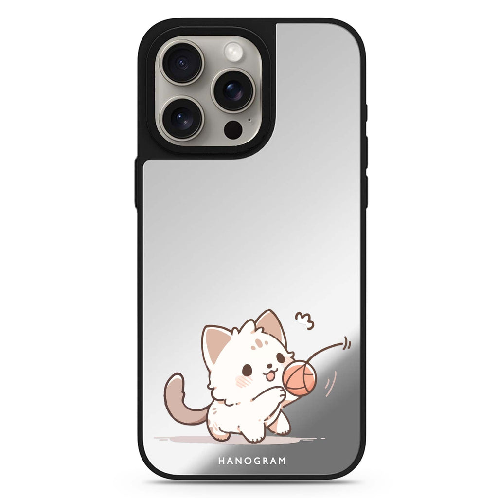 Kitty Chase MagSafe compatible mirror case for iPhone 16/15/14 Pro Max and Pro, main view