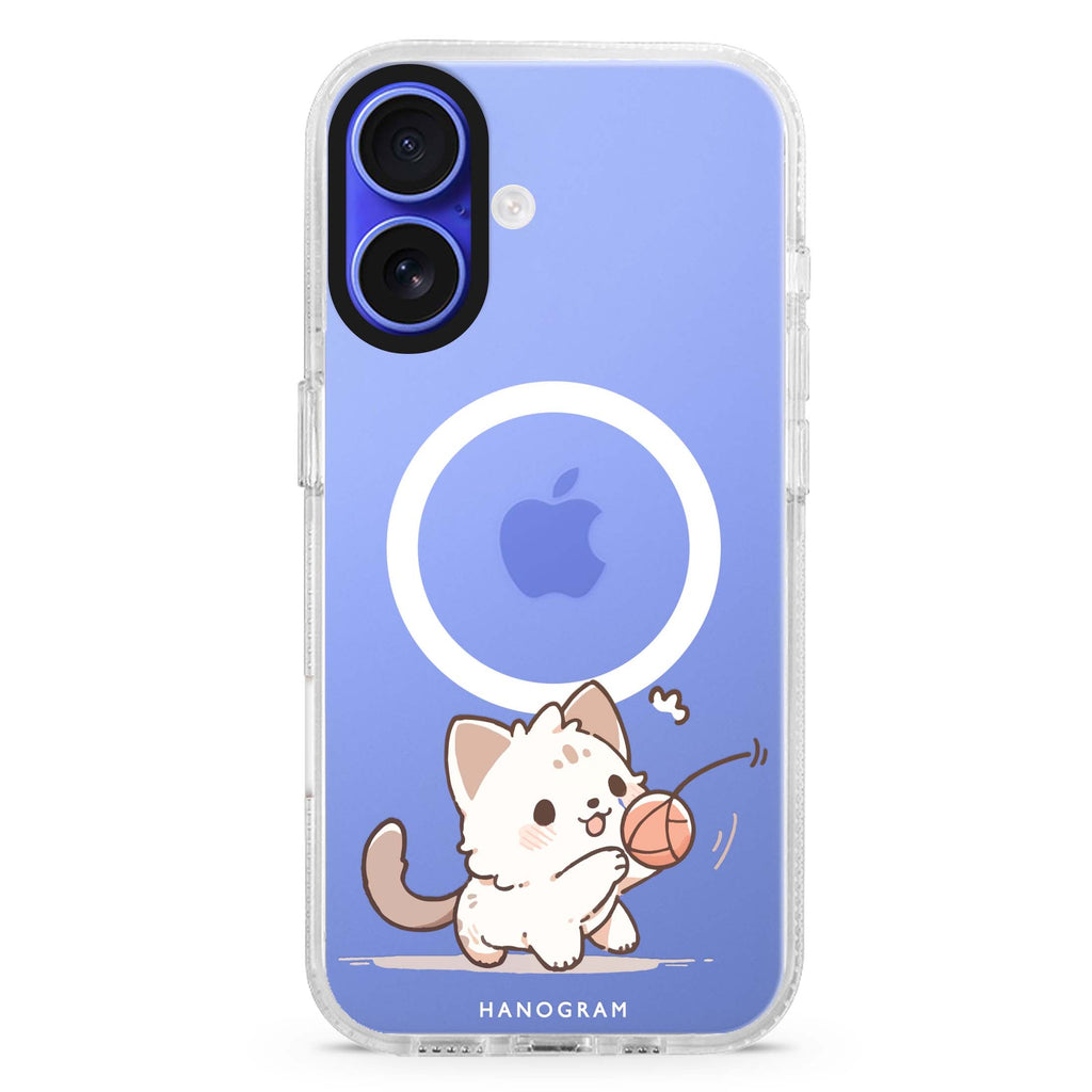 Kitty Chase MagSafe Compatible iPhone 16 Ultra Clear Case - Personalized and Stylish Protection