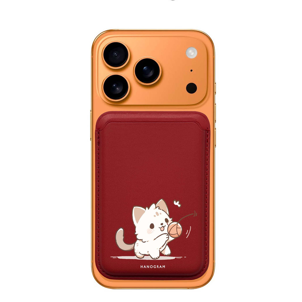 Kitty Chase MagSafe wallet for iPhone, slim magnetic card holder, main view