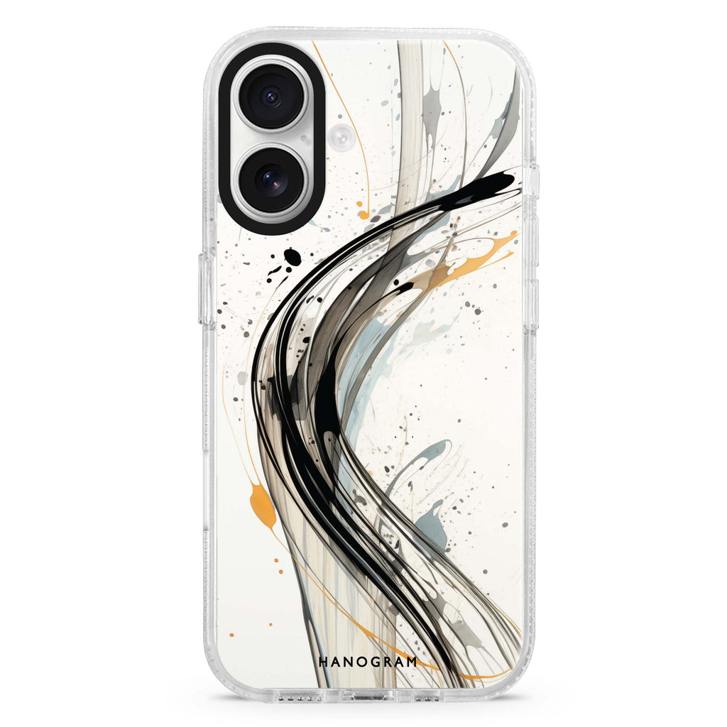Streak Elegance MagSafe Compatible iPhone 16 Ultra Clear Case - Personalized and Stylish Protection