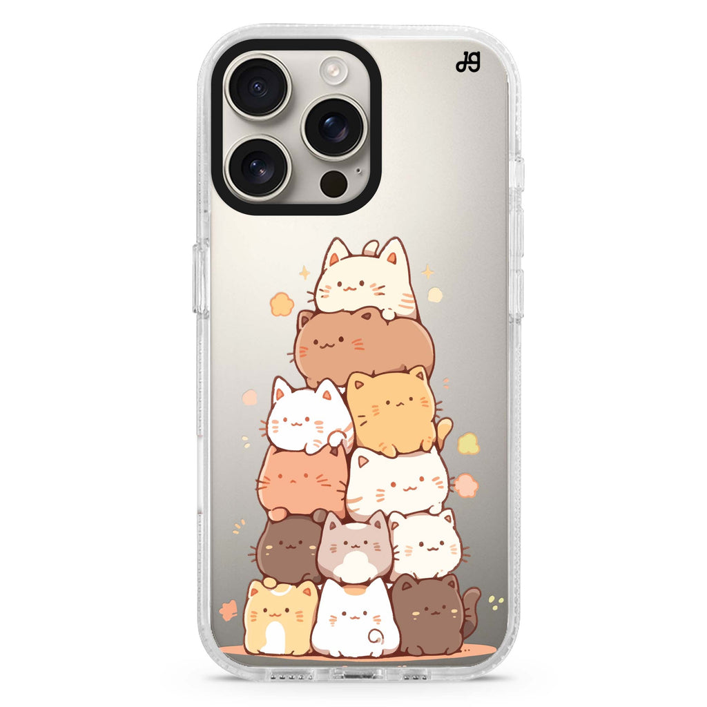 Kitty Cluster iPhone 16 Pro & 16 Pro Max Case - Personalized and Stylish Protection