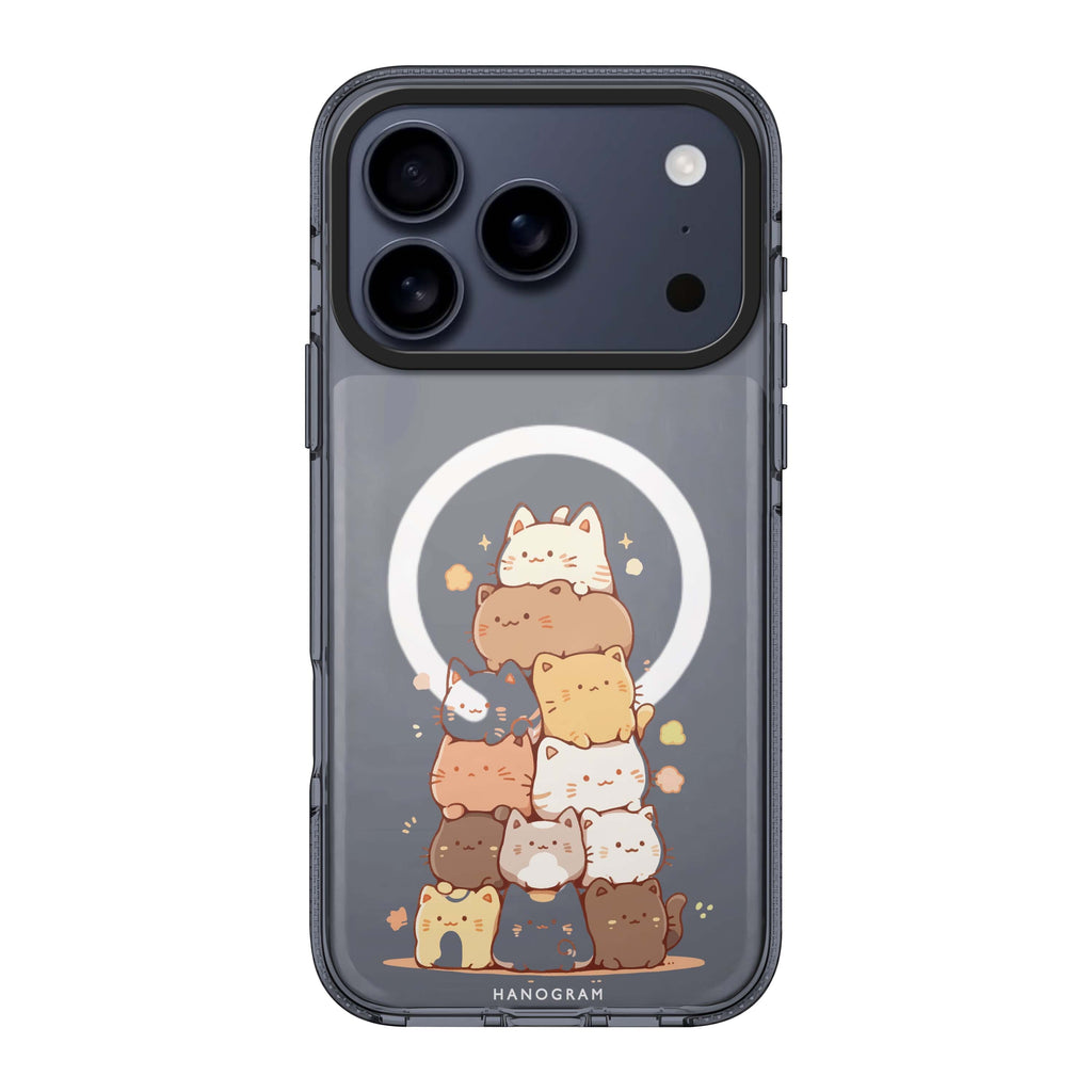 Kitty Cluster cat animal cute iPhone 17 Pro Max ultra clear case