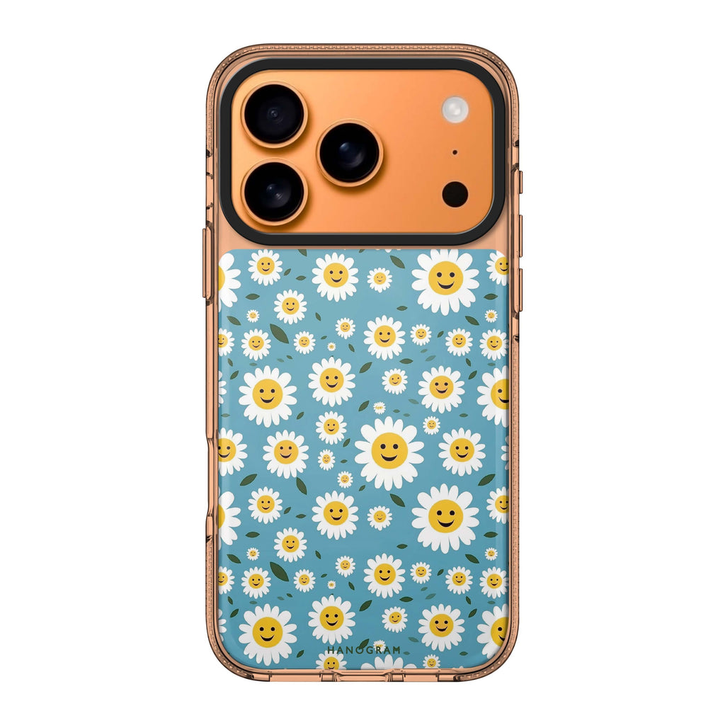 Daisy Disco flower floral iPhone 17 Pro Max ultra clear case