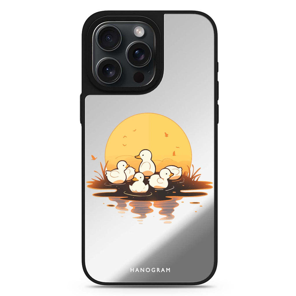Dawn Duck Drift MagSafe compatible mirror case for iPhone 16/15/14 Pro Max and Pro, main view