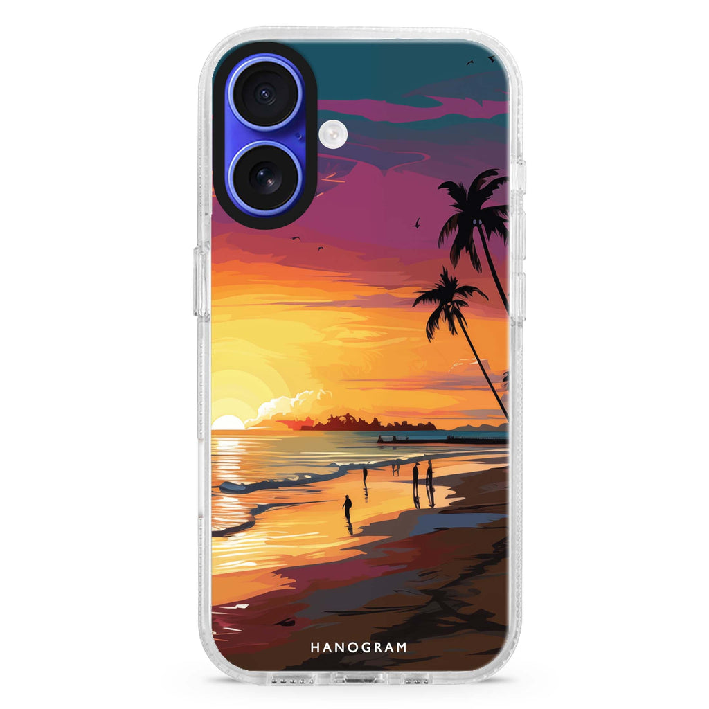 Sunset Glow MagSafe Compatible iPhone 16 Ultra Clear Case - Personalized and Stylish Protection