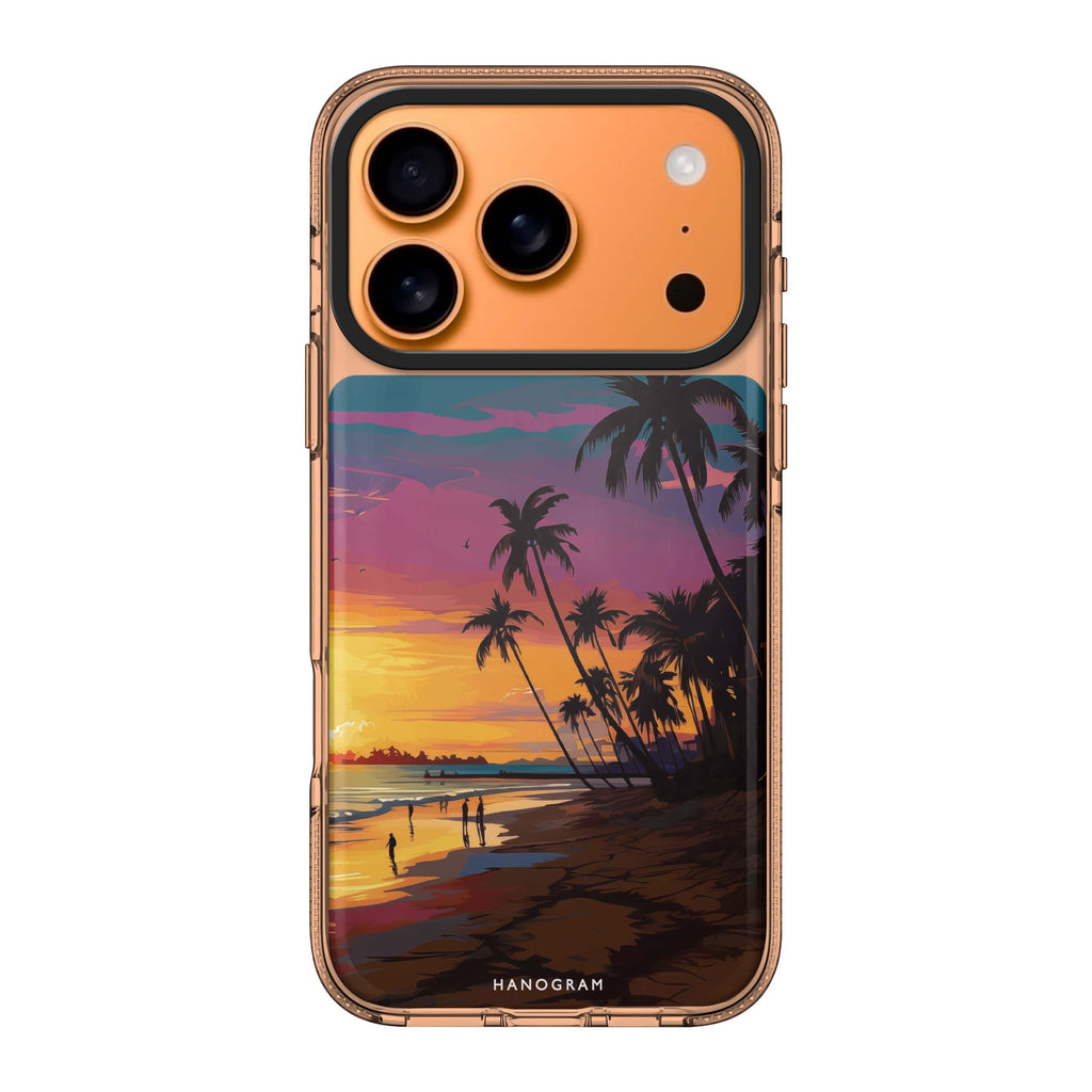 Sunset Glow sun celestial nature sparkle iPhone 17 Pro Max ultra clear case