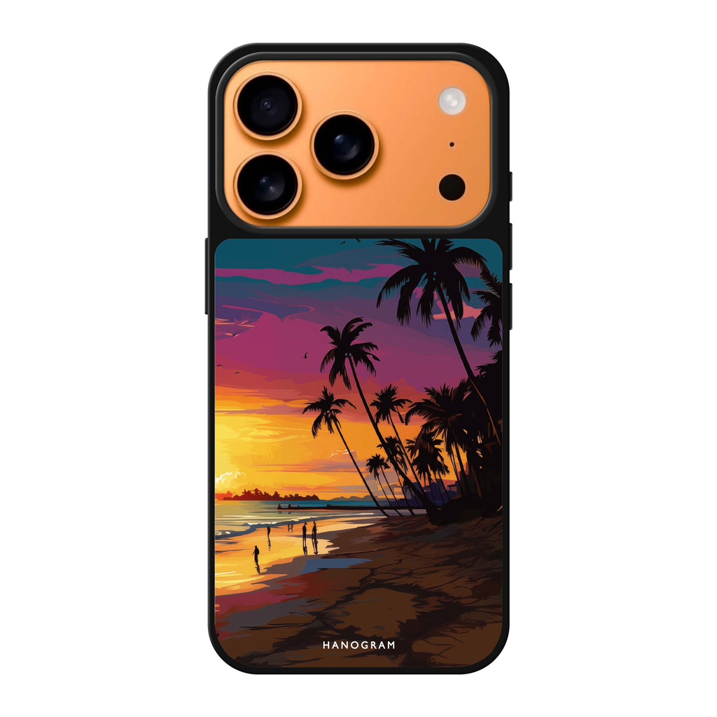 Sunset Glow summer sun celestial nature iPhone 17 Pro Max mirror case