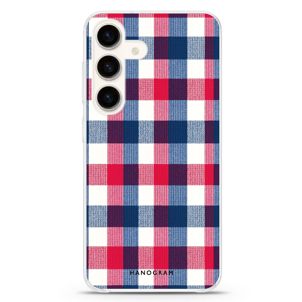 Patriot Plaid Samsung Galaxy Ultra Clear Case