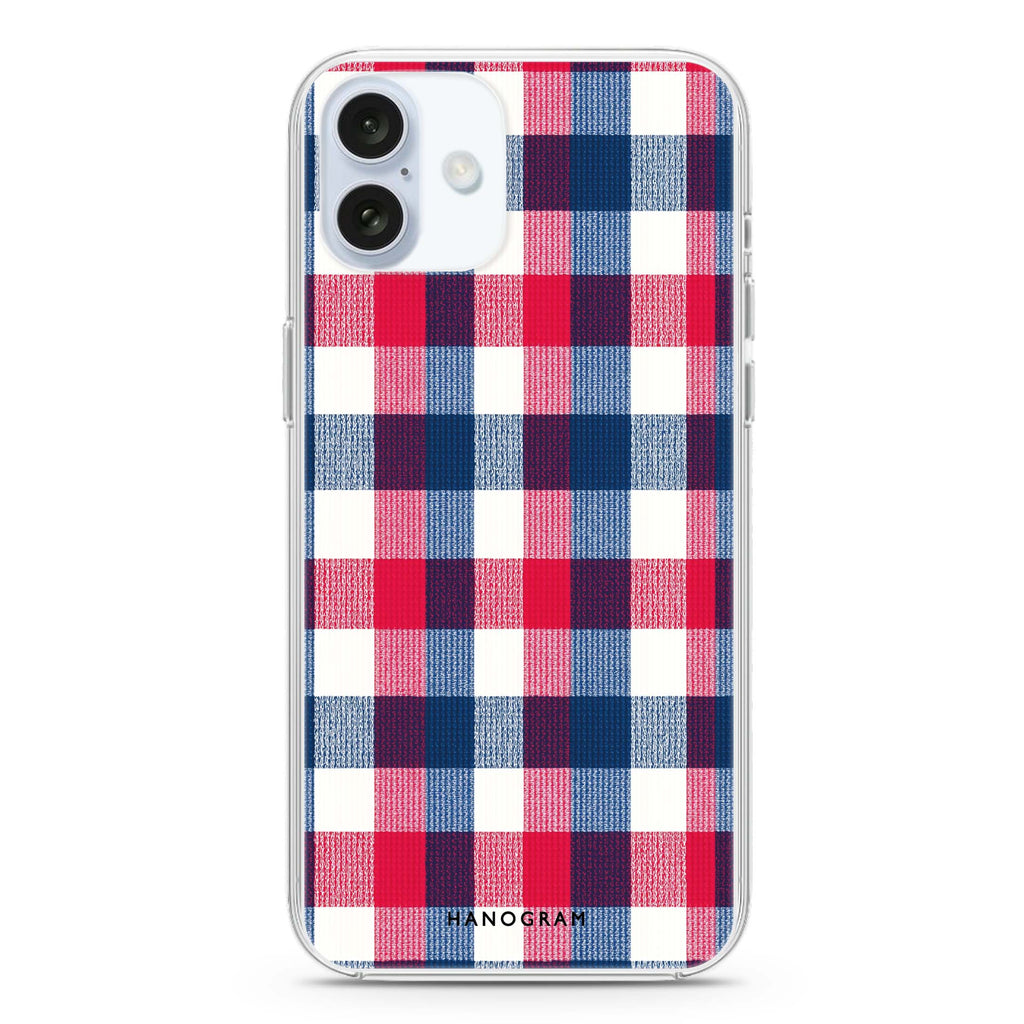 Patriot Plaid MagSafe Compatible Ultra Clear Case