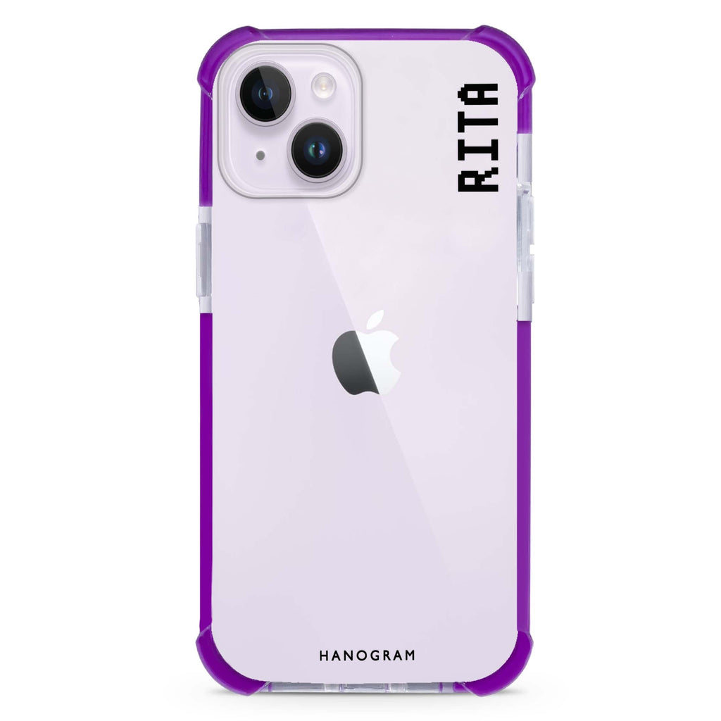 Pixel Custom Name II iPhone 15 Plus Ultra Shockproof Case