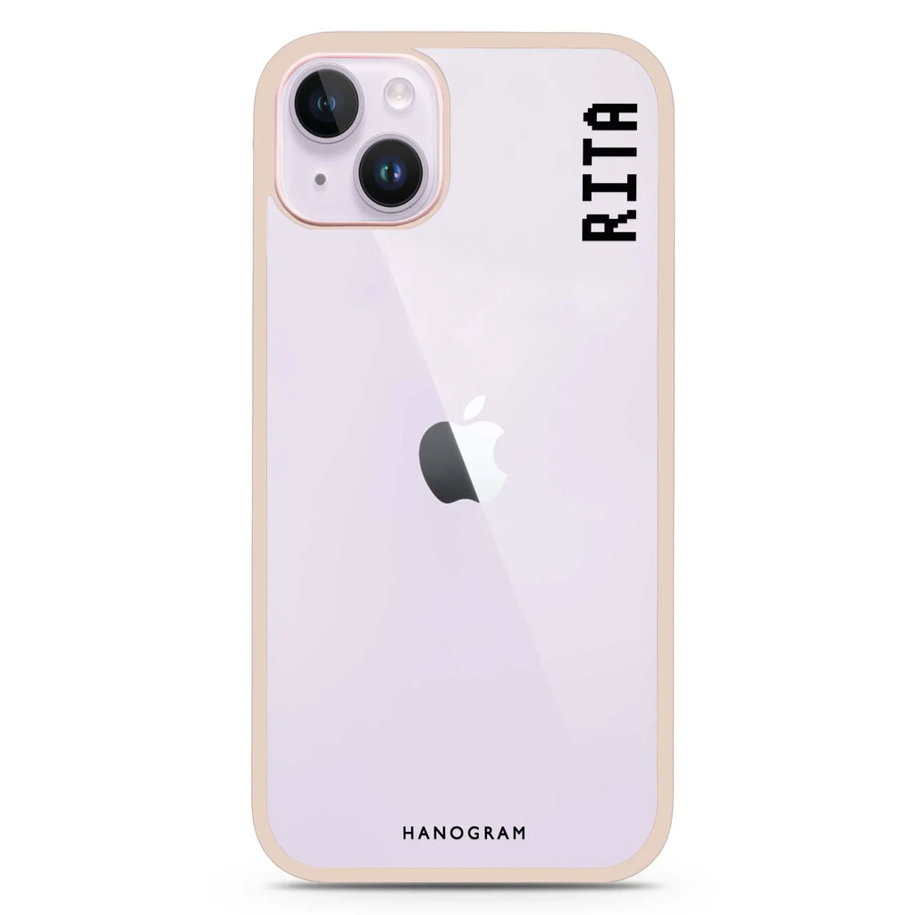 Pixel Custom Name II iPhone 15 Plus Impact Guard Bumper Case