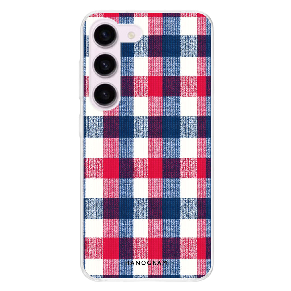 Patriot Plaid Samsung Galaxy Ultra Clear Case