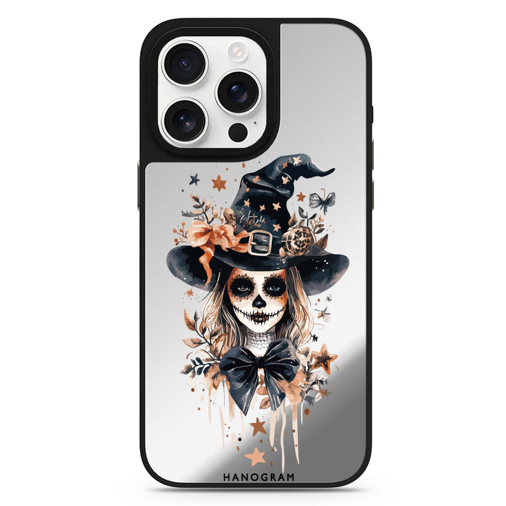 Enchanted Ribbon Night cute aesthetic design iPhone 16/15/14 Pro Max & Pro mirror case