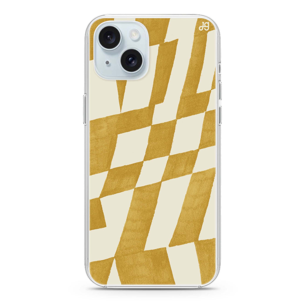 Abstract Paint Pattern iPhone 15 Plus MagSafe Compatible Ultra Clear Case