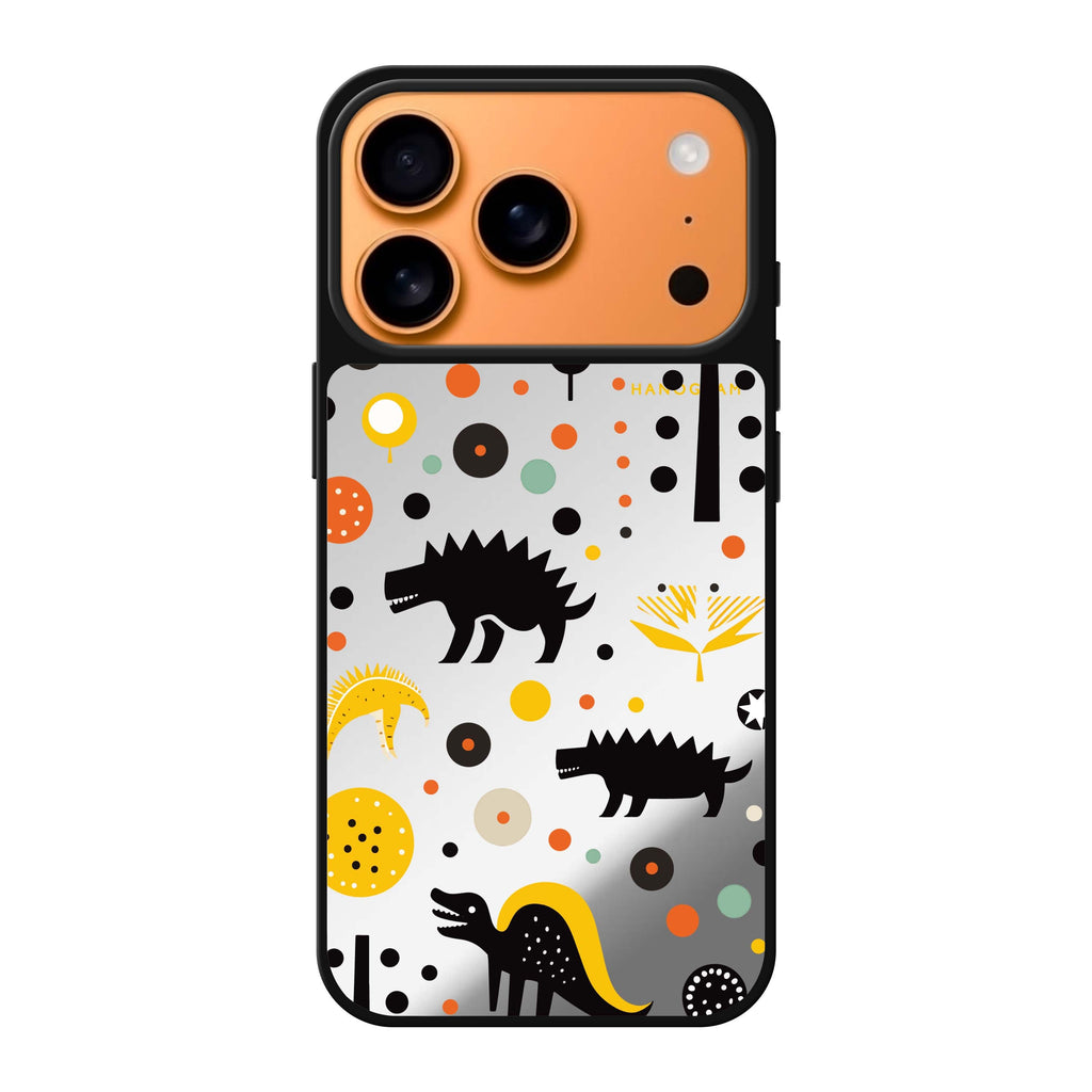 Cuddly Rex dino animal cute iPhone 17 Pro Max mirror case