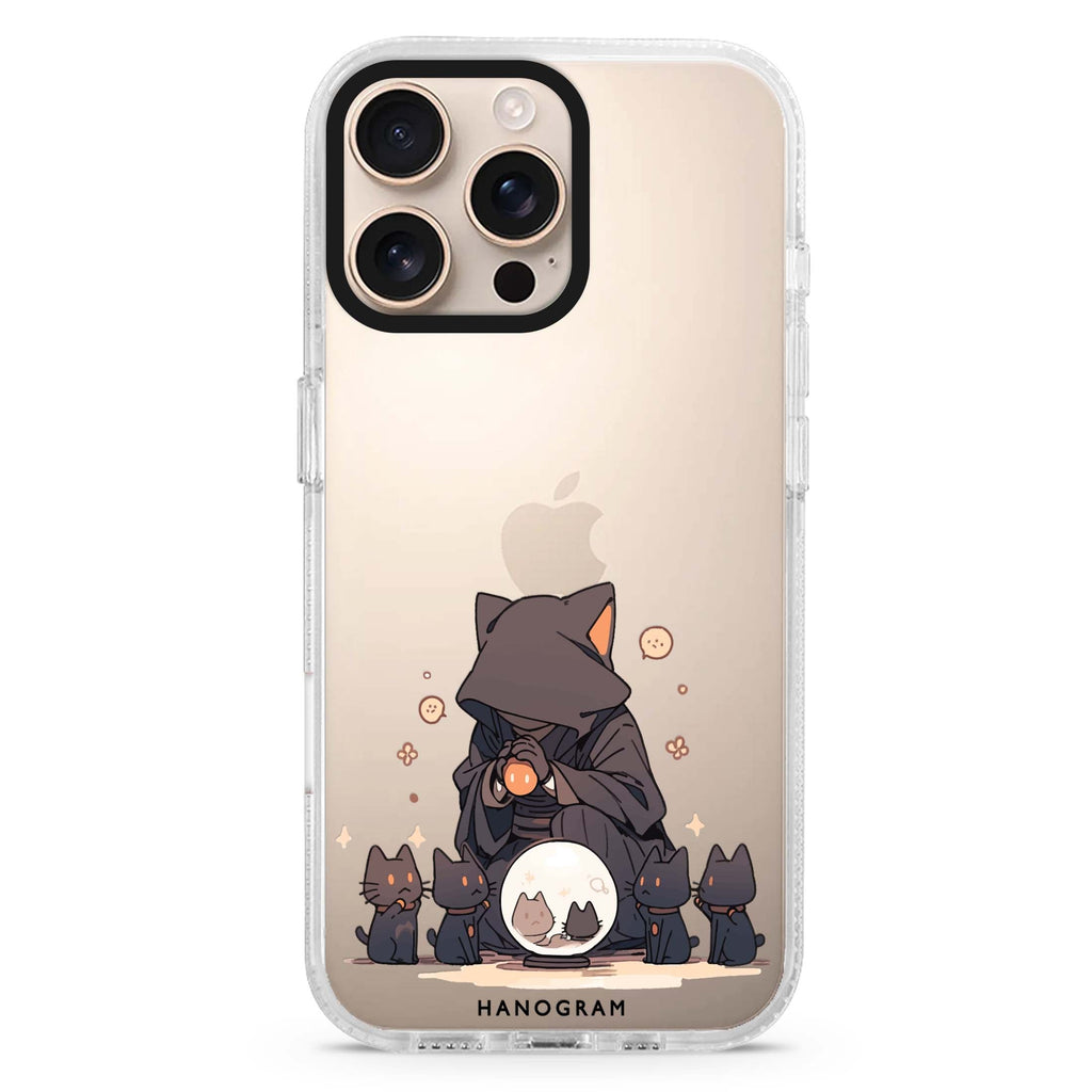 Seer Cat Charm iPhone 16 Pro & 16 Pro Max Case - Personalized and Stylish Protection