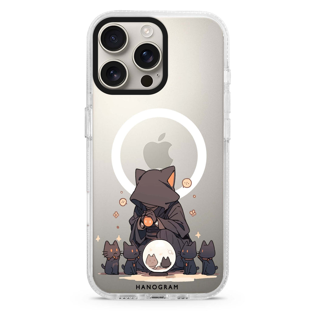 Abstract Doodles MagSafe Compatible iPhone 16 Pro Ultra Clear Case - Personalized and Stylish Protection