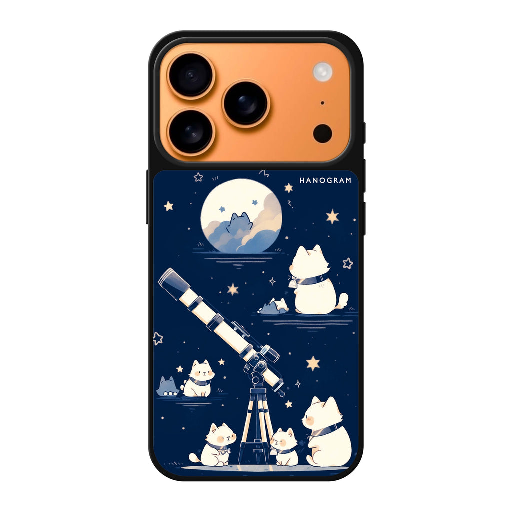 Stargazer Purr cat star animal celestial iPhone 17 Pro Max mirror case