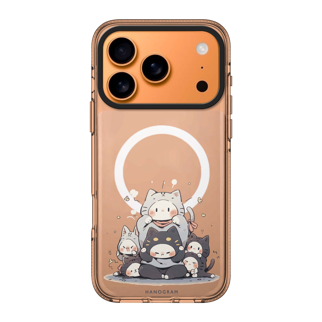 Feline Asana Lesson cat animal iPhone 17 Pro Max ultra clear case