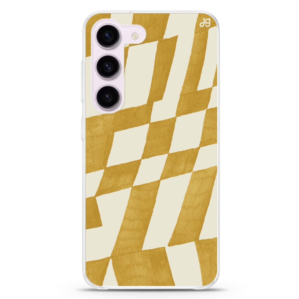 Abstract Paint Pattern ultra-clear case for Samsung Galaxy S23/S22, front view