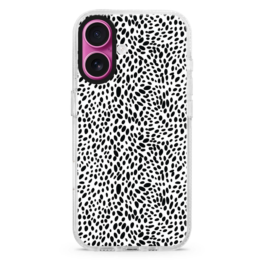 Spotted Elegance MagSafe Compatible iPhone 16 Ultra Clear Case - Personalized and Stylish Protection