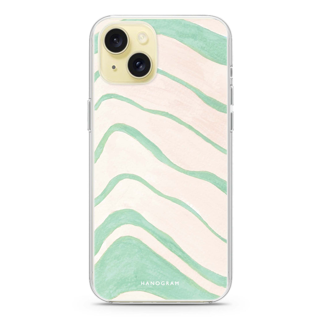 Abstract Paint Pattern iPhone 15 plus Ultra Clear Case