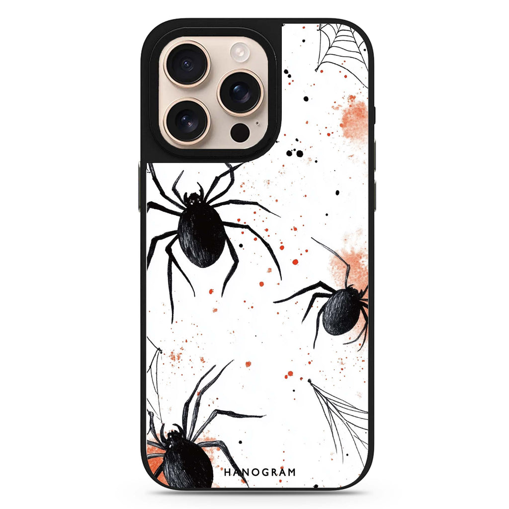 Web of Whimsy sleek reflective design iPhone 16/15/14 Pro Max & Pro mirror case