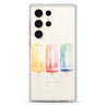 Popsicle Passion personalized name Samsung Galaxy S26/S25/S24/S23/S22 Ultra ultra clear case, transparent design, main view